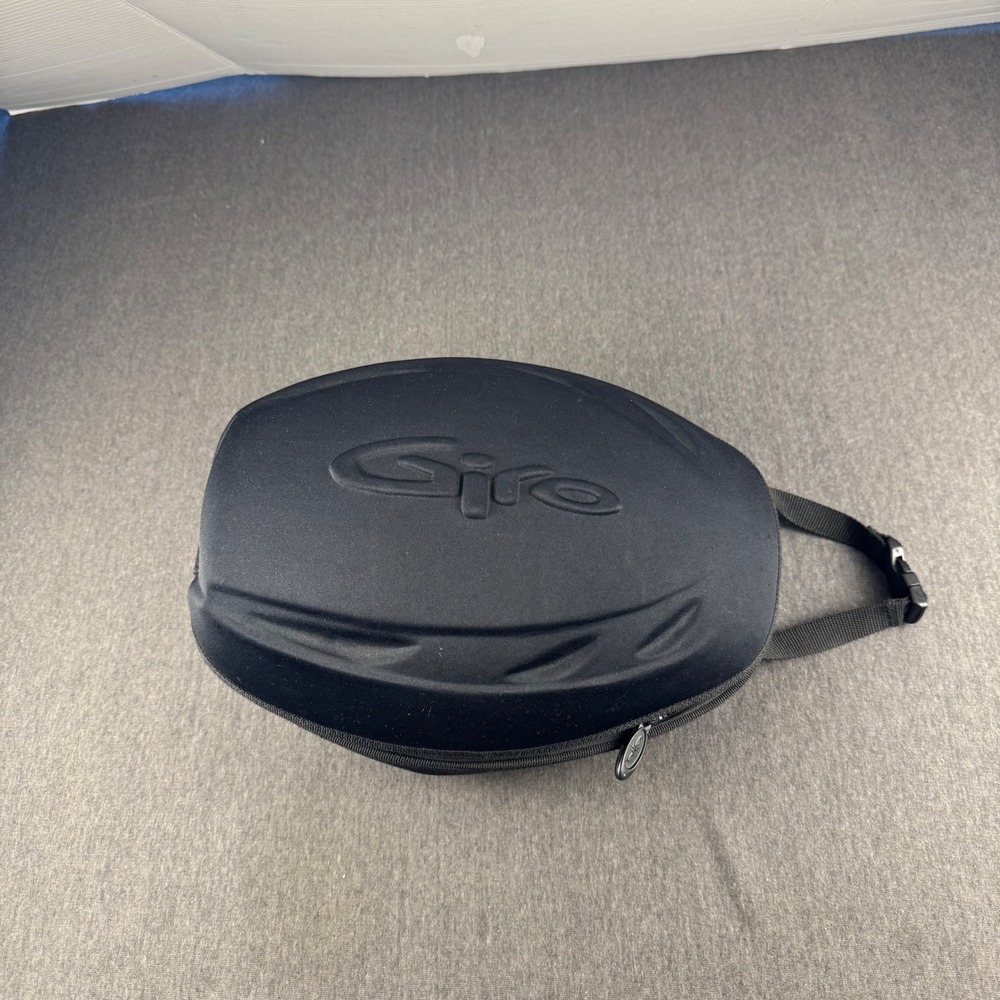 Giro Hardshell Helmet Case Black Zippered Travel Storage Bag with Buckle Strap